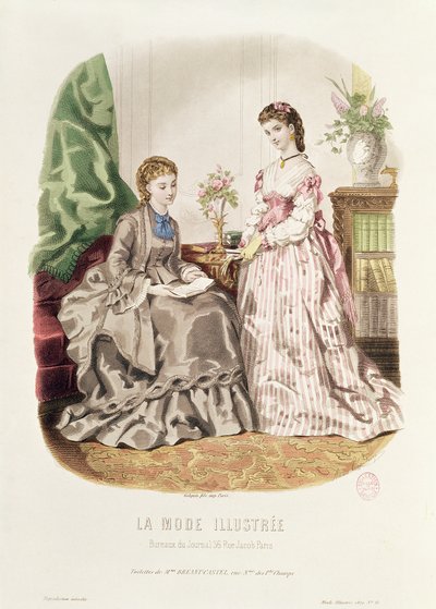 Fashion Plate Showing Ballgowns, illustration from 